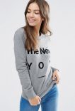 Wood - Maya - Sweat avec slogan The New