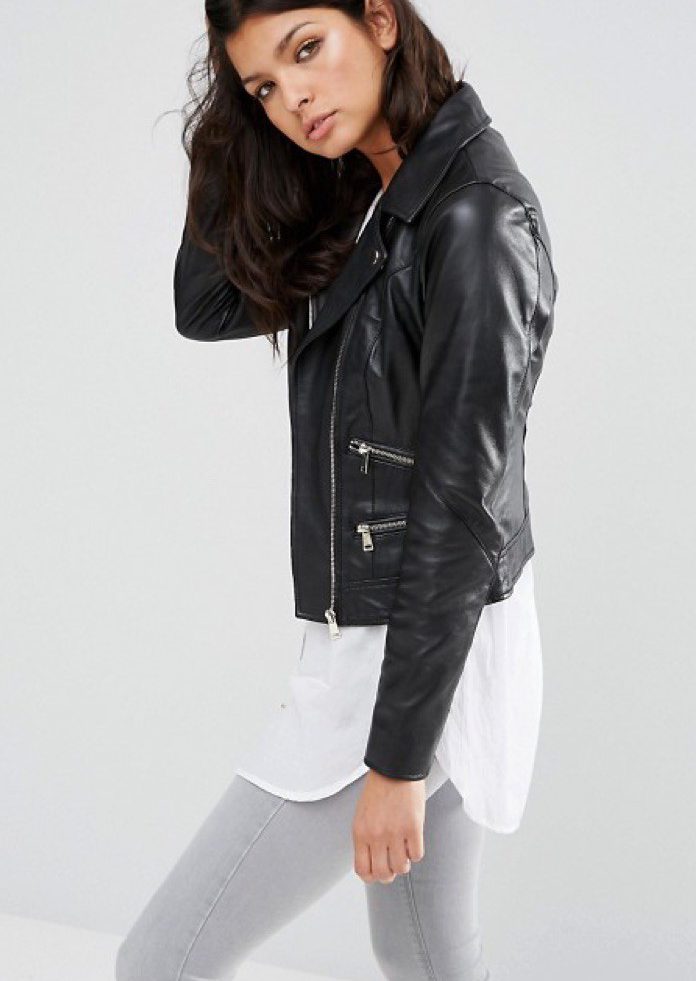 Blouson MOTARD cuir River Island