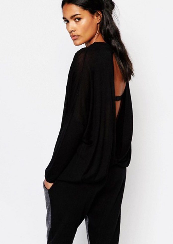 Pull OPEN dos ouvert stitch and pieces