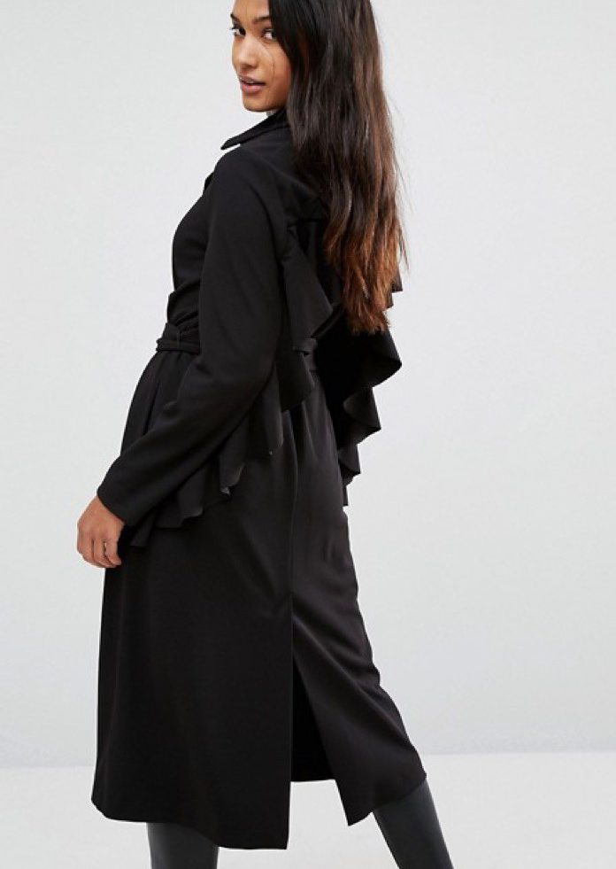 Manteau long avec volants SUPERTRASH