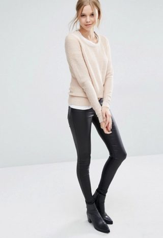 Pull POUDRE col rond vila