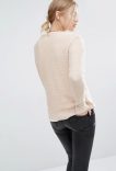 Pull POUDRE col rond vila