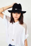 Chapeau fedora bords bruts miss selfridge