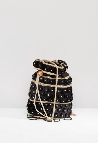 Mini sac boule PERLES reclaimed vintage