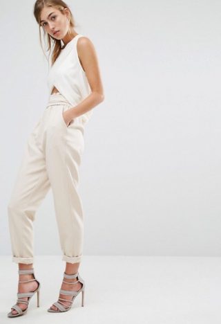 Pantalon taille haute NOEUD