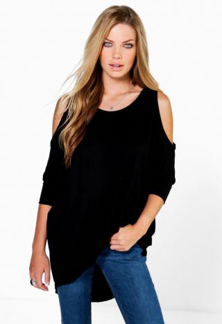 Top tunique noir NINA