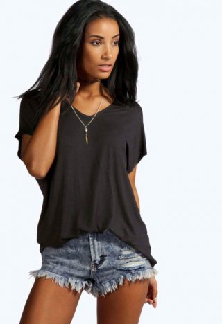 T-shirt noir BIG LILY