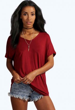 T-shirt rouge BIG LILY