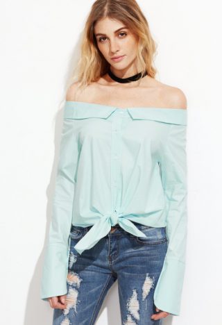 Chemisier vert SLEEVE