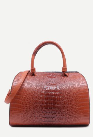 Sac marron CROC
