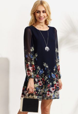 Robe bleue MOUSSELINE