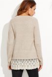 Pull dentelle RAGLAN